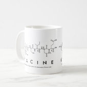 ヤシンペプチド名mug コーヒーマグカップ (正面左)