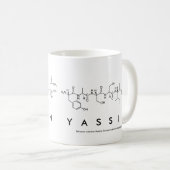 ヤシンペプチド名mug コーヒーマグカップ (正面右)
