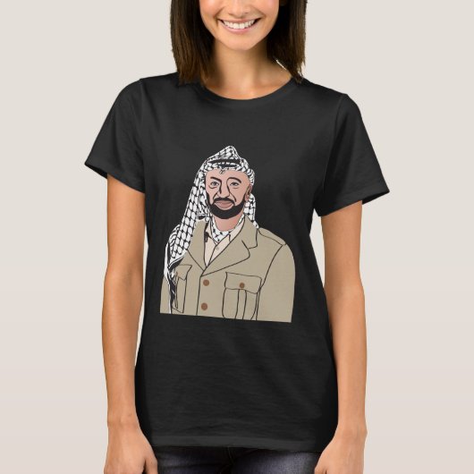ヤシール・アラファト|のياسرعرفات Tシャツ (正面)