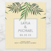 ヤシ春 ワインラベル (シングルラベル)