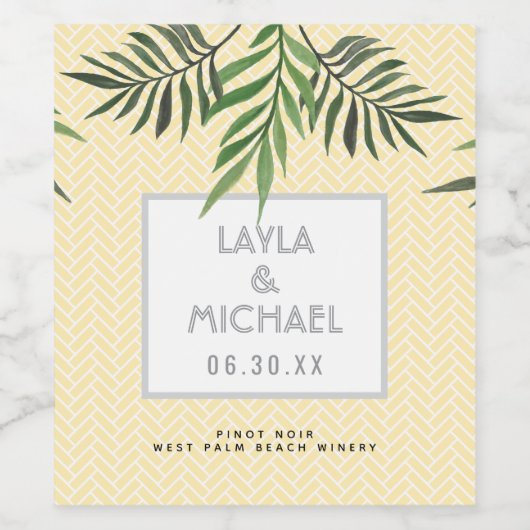 ヤシ春 ワインラベル (シングルラベル)