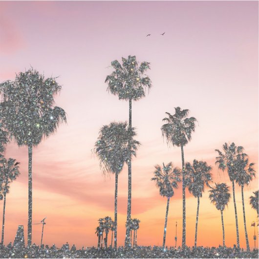 ヤシ木 シール (正面)