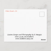 ヤシ砂漠#1 ポストカード (裏面)