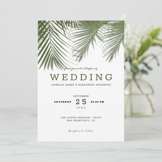 ヤシ結婚の木 招待状 (スタンド正面)