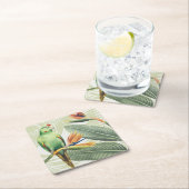 ヤシ葉の スクエアペーパーコースター (インサイチュ)