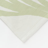 ヤシ葉の フリースブランケット (角)