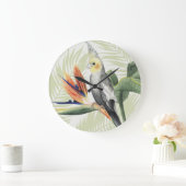 ヤシ葉の ラージ壁時計 (ホーム)