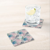 ヤシ葉の，熱帯，植物，葉,ジャングル， スクエアペーパーコースター (インサイチュ)