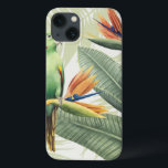 ヤシ葉の iPhone 13ケース<br><div class="desc">ヤシ葉のと緑の鳥のアーティスト：グレース·ポップ|イメージID:157018GG</div>