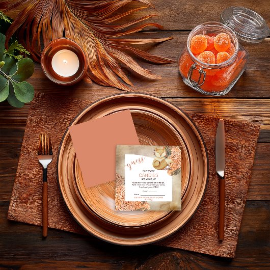 ヤシ葉 |あご JAR内の|キャンディ エンクロージャーカード