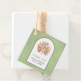 ヤシ、ススキセージ緑ありがとう結婚さん フェイバータグ