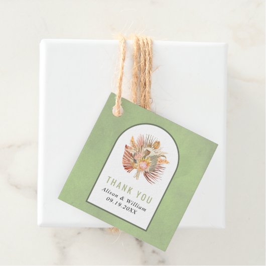 ヤシ、ススキセージ緑ありがとう結婚さん フェイバータグ (インサイチュ)