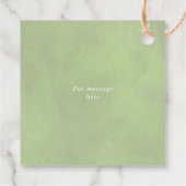 ヤシ、ススキセージ緑ありがとう結婚さん フェイバータグ (裏面)