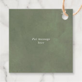 ヤシ、ススキセージ緑ありがとう結婚さん フェイバータグ (裏面)