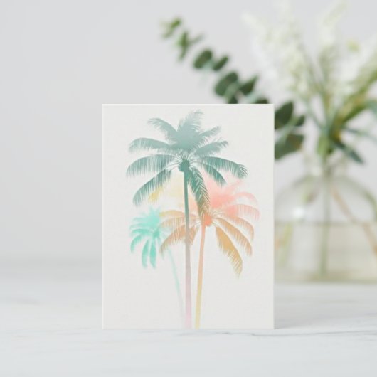 ヤシ ポストカード (スタンド正面)