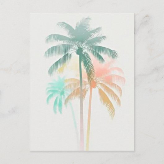 ヤシ ポストカード (正面)