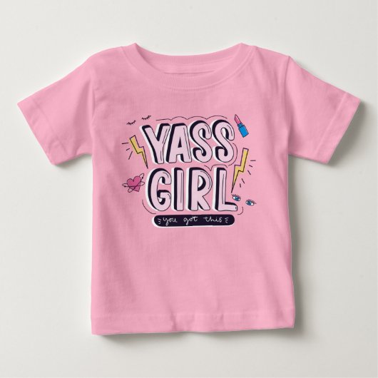 ヤスガール |お得客様 ベビーTシャツ (正面)