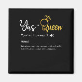 ヤスクイーンおもしろいミーム引用文 マグネット (正面)