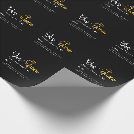 ヤスクイーンおもしろいミーム引用文 ラッピングペーパー (角)