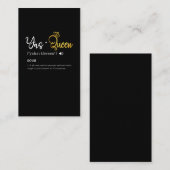 ヤスクイーンおもしろいミーム引用文 名刺 (正面/裏面)