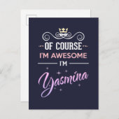 ヤスミナもちろんよ素晴らし ポストカード (正面/裏面)