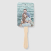 ヤスミンモダンエレガントな結婚式プログラム ハンドファン (正面)