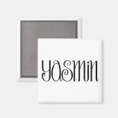 ヤスミン黒磁石 マグネット (正面/裏面)