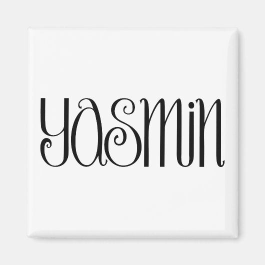 ヤスミン黒磁石 マグネット (正面)