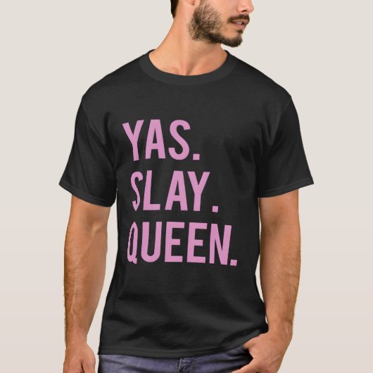 ヤスレイクイーン引用文トップ Tシャツ (正面)
