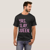 ヤスレイクイーン引用文トップ Tシャツ (正面フル)