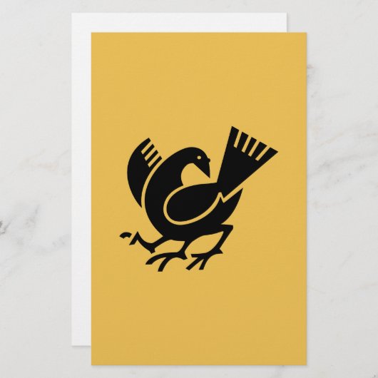 ヤタクロウ 便箋 (正面/裏面)