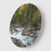 ヤック滝，秋，コオテナイナショナル ラージ壁時計 (傾斜)