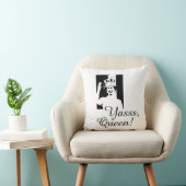 ヤッスクイーンおもしろいロイヤル王室のティール クッション (椅子)