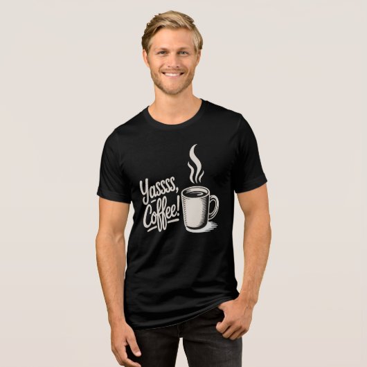 ヤッス コーヒー ヴァイブス Tシャツ (正面全面)