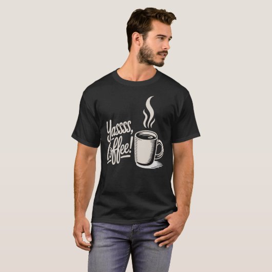 ヤッス コーヒー ヴァイブス Tシャツ (正面フル)