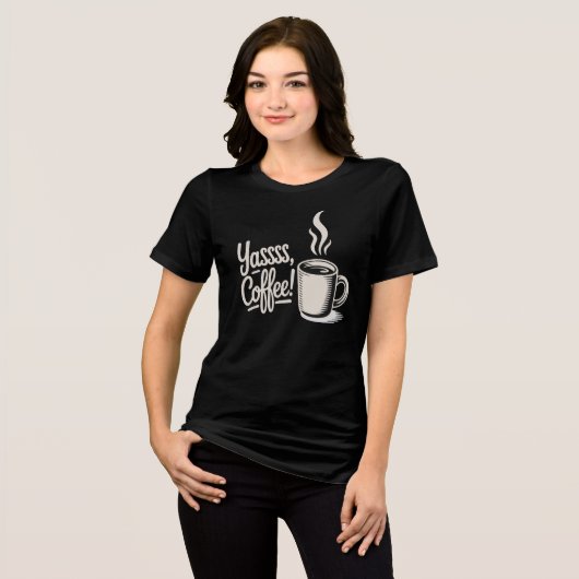 ヤッス コーヒー ヴァイブス Tシャツ (正面全面)