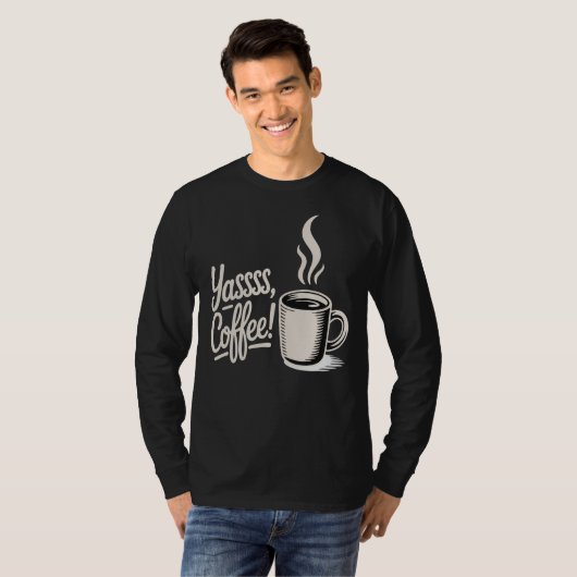 ヤッス コーヒー ヴァイブス Tシャツ (正面フル)