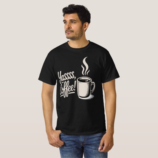 ヤッス コーヒー ヴァイブス Tシャツ (正面フル)