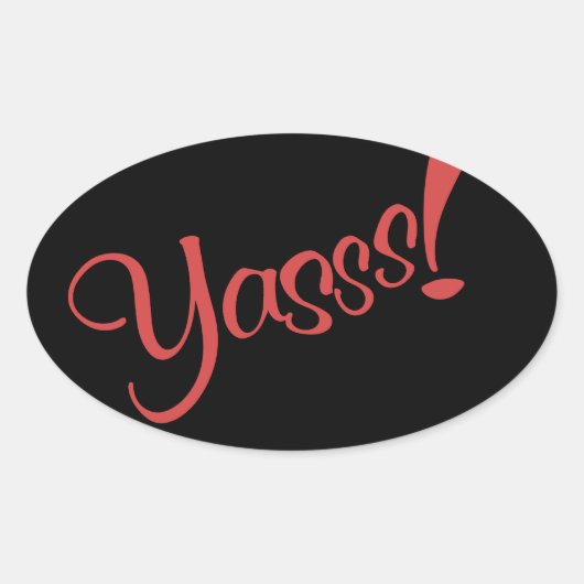 ヤッス 楕円形シール (正面)