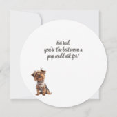 ヤッピーヨークシャーテリアマザーズデイ カード (裏面)