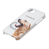 ヤップおもしろいドッグカスタムモノグラムの電話 Case-Mate iPhoneケース (下部)