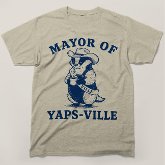 ヤップスヴィルの市長 バッジ おもしろい Tシャツ
