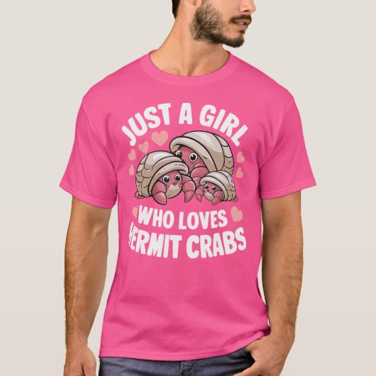 ヤツガニのヤツを愛する女の子だけ Tシャツ (正面)
