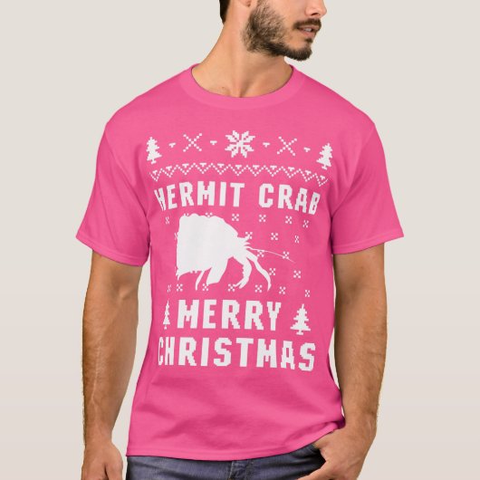 ヤツガニの醜いクリスマス Tシャツ (正面)