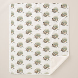 ヤツガニ毛布媒体 シェルパブランケット