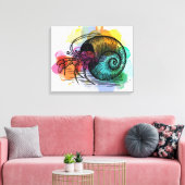 ヤツガニ キャンバスプリント (インサイチュ (リビング))