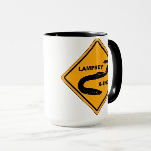 ヤツメウナギの信号器のマグ マグカップ (正面右)