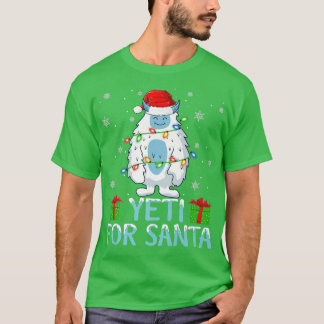 ヤティフォーサンタクリスマスライツイエティ Tシャツ