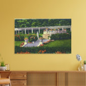 ヤドの庭園の眺め キャンバスプリント (インサイチュ (リビング))