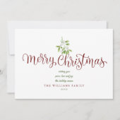 ヤドエレガントリギ台本メリークリスマス写真 シーズンカード (正面)
